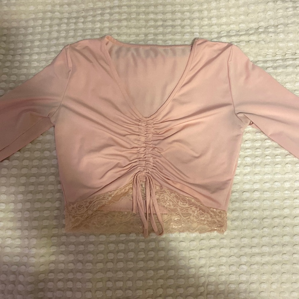 LACE PINK TOP